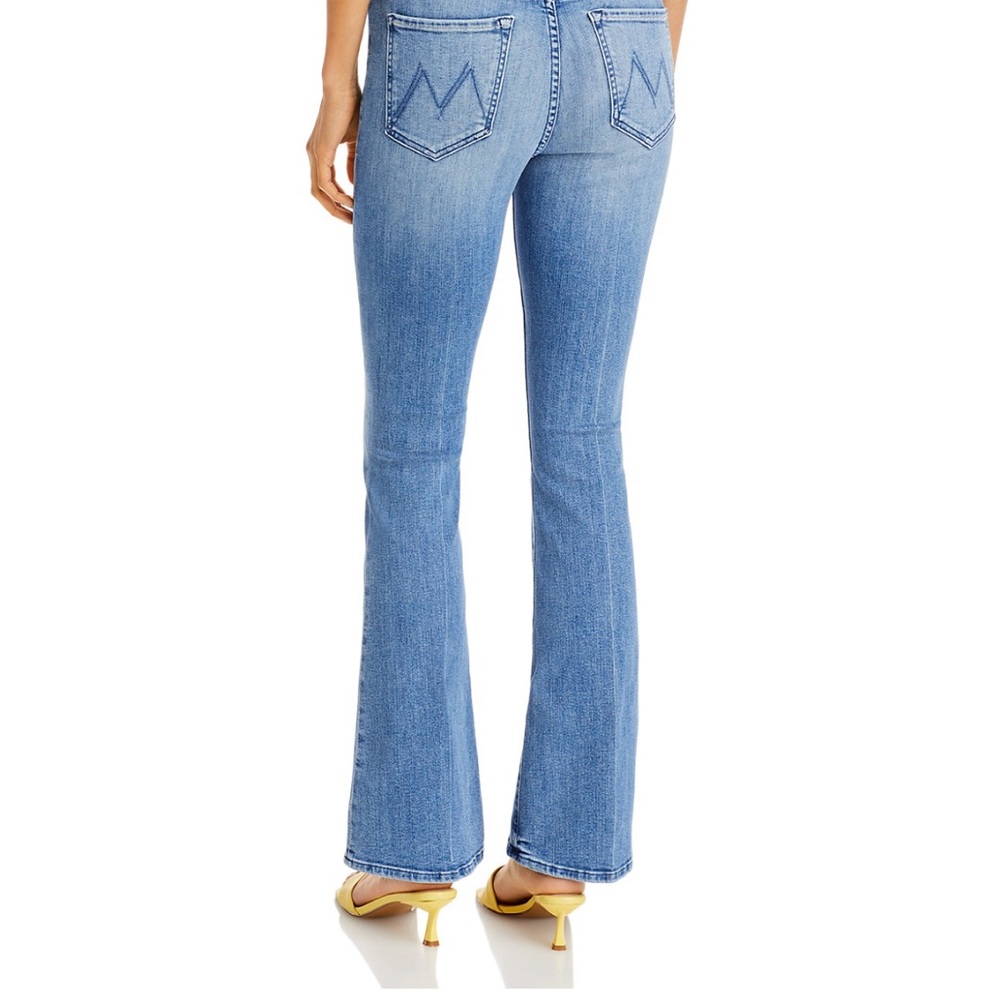 Mother denim the weekender high rise flare jeans in we the animal